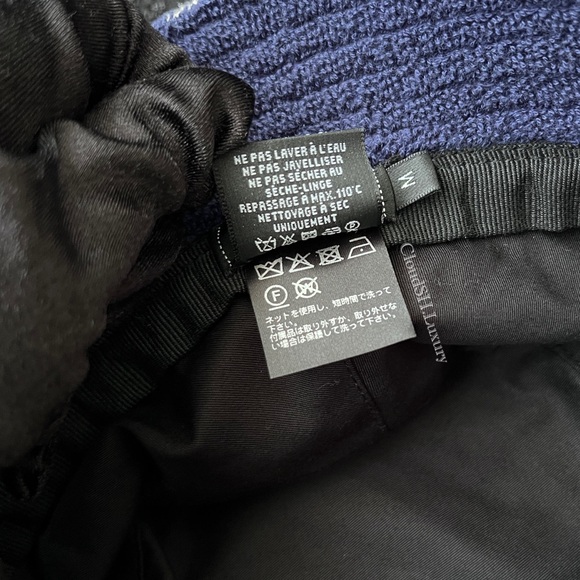 Auth Chanel CC Logo Terry Cloth Beige Bucket Hat Sz.M - Picture 7 of 8